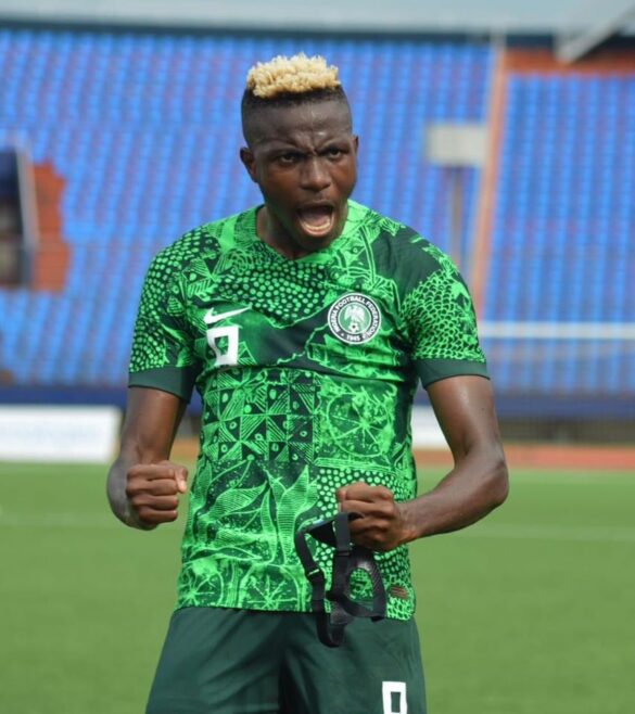 HAT-TRICK HIT: OSIMHEN FLIES EAGLES TO VICTORY IN A 6:0 VICTORY OVER SAO TOME…