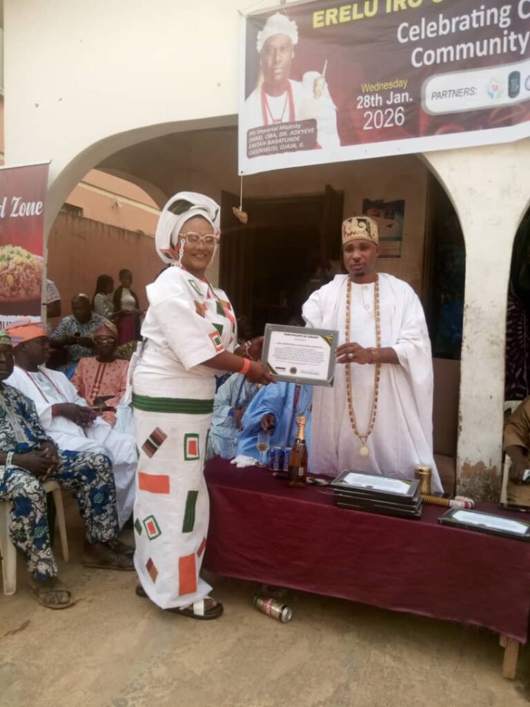 Iro Day 2026: Erelu Odedina distributes foodstuffs, 400 benefits medical outreach